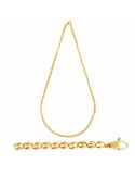 Chimento Necklace - Tradition Gold Accents in 18k Yellow Gold 50 cm - 0