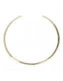 Etruscan Necklace - Itaca Choker Gold Thin Hammered - 0