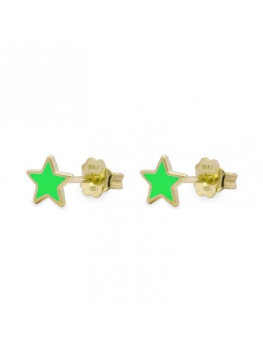Orecchini Rue Des Mille - Colorfun - a Lobo-Stella Verde-OR023LOBVEAU