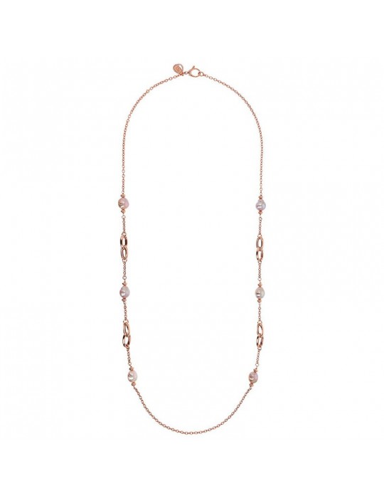 Collana Bronzallure - Maxima -Maglie Intrecciate-Perle-WSBZ02259.MULTI