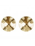 Etruscan Earrings - Itaca - Lobe - Martellated Surface-WSET00451YG