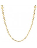 Collana Etrusca - Elba -Lunga-Sfere Satinate-Pepite Lucide-WSET00521YG