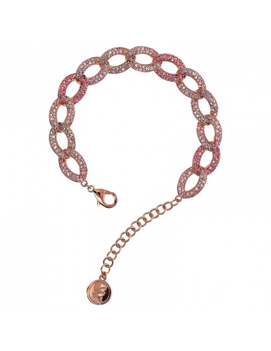 Bronzallure Bracelet-Altissima-Chain-Cubic Zirconia Pink-WSBZ02269.MO
