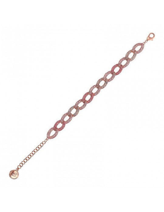 Bracciale Bronzallure-Altissima-Catena-Cubic Zirconia Rosa-WSBZ02269.MO