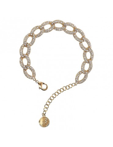 Bracciale Bronzallure-a Catena-Gold-Cubic Zirconia Bianchi-WSBZ02269Y.WR