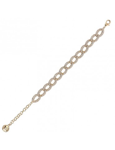 Bronzallure Bracelet-Chain-Gold-Cubic Zirconia Bianchi-WSBZ02269Y.WR 2
