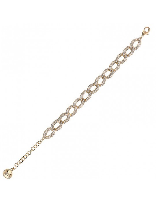 Bracciale Bronzallure-a Catena-Gold-Cubic Zirconia Bianchi-WSBZ02269Y.WR
