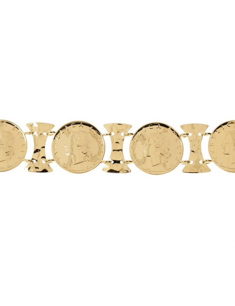 Bracciale Etrusca-Creta-Gold-Clessidra-Monete Originali-WSET00641YG