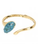 Etruscan Bracelet - Capri - Asymmetric - Turquoise Coral-WSET00645TUR