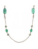 Bronzallure-Felicia-Long-Chain-Green Elements Necklace-WSBZ02276.FL