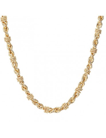 Etruscan Necklace - Ithaca - Gold - Chain - Rondelle - WSET00666YGLG