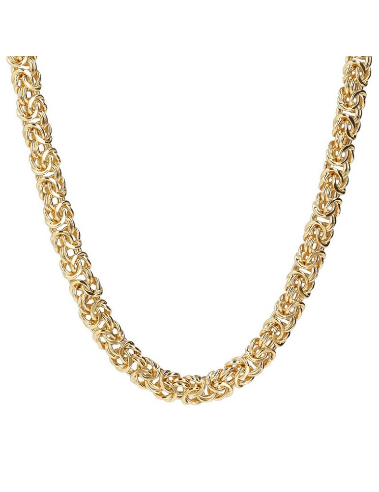 Etruscan Necklace - Ithaca - Gold - Byzantine Chain - WSET00678YG