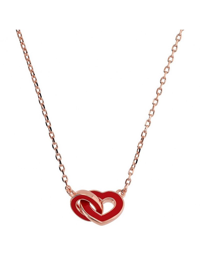 Collana Bronzallure - Capsule - Catena - Cuore Smaltato -WSBZ02279.RED