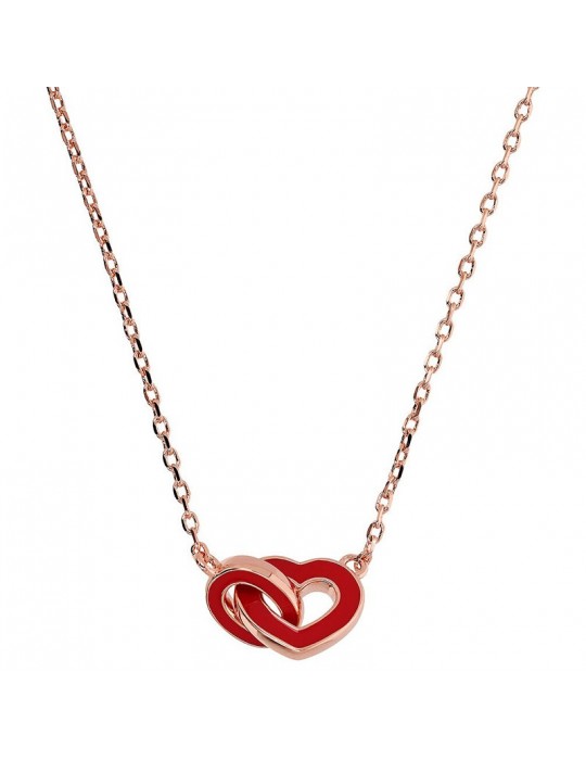 Collana Bronzallure - Capsule - Catena - Cuore Smaltato -WSBZ02279.RED