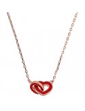 Bronzallure Necklace - Capsules - Chain - Enamelled Heart -WSBZ02279.RED