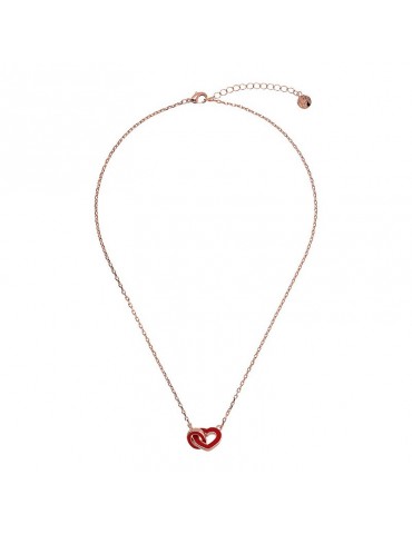 Bronzallure Necklace - Capsules - Chain - Enamelled Heart -WSBZ02279.RED 2