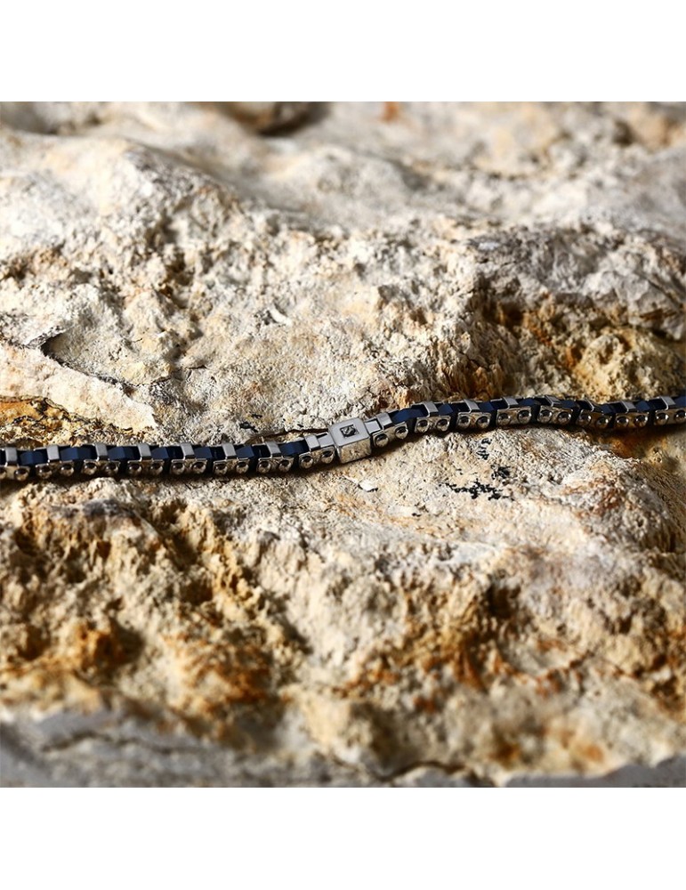Sector Bracelet - Ceramic - 316L Steel - Blue Links - Ceramic - SAFR40