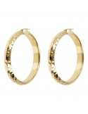 Etruscan Earrings - Ithaca - Circle - Hammered - WSET00715BIG