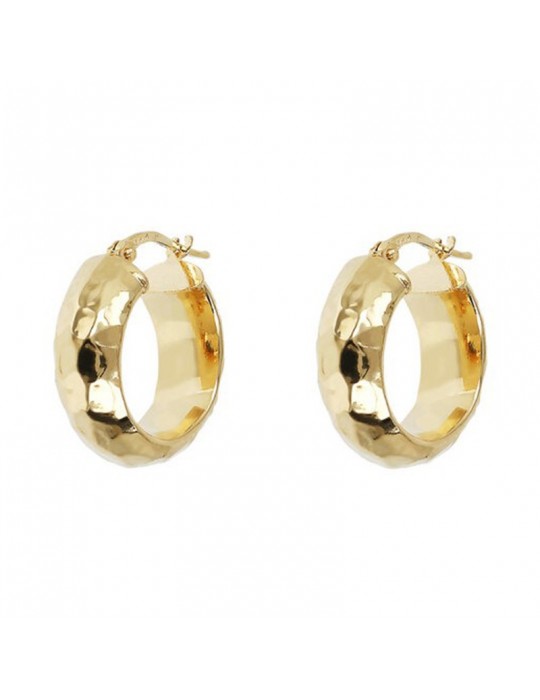 Etruscan Earrings - Ithaca - Circle - Hammered - WSET00715SMALL