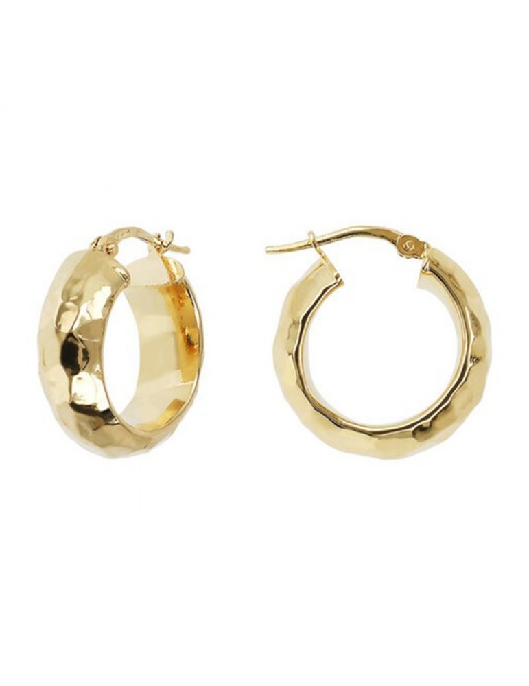 Etruscan Earrings - Ithaca - Circle - Hammered - WSET00715SMALL
