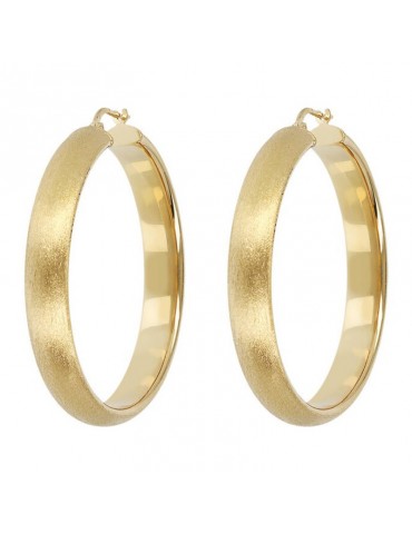 Etrsuca earrings - Elba - Hoop - Satin structure - WSET00716BIG