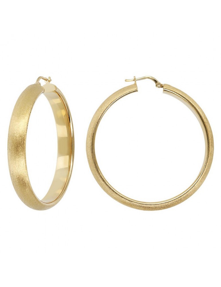 Etrsuca earrings - Elba - Hoop - Satin structure - WSET00716BIG