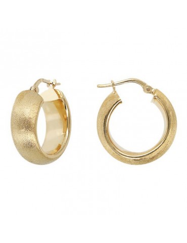 Etruscan Earrings - Elba - Circle - Satin Structure - WSET00716SMALL 2