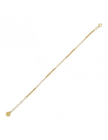Bracciale Etrusca - Capri - Tennis-Cubic Zirconia Bianchi-WSET00727.WO 2
