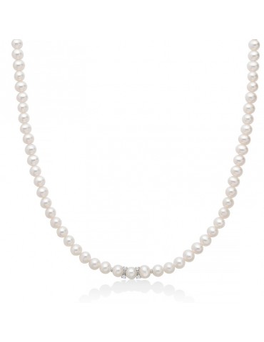 Collana Miluna - Boule e Fantasia - Perle Freshwater - Diamanti - PCL6547