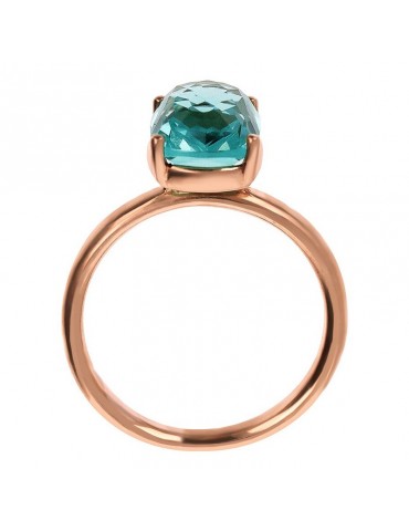 Bronzallure Ring - Preziosa - Rose Gold -Prisma Gem Blue-WSBZ02293.AQ 2