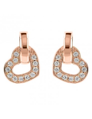 Bronzallure Earrings - Capsules - Heart - Cubic Zirconia -WSBZ02299.WR