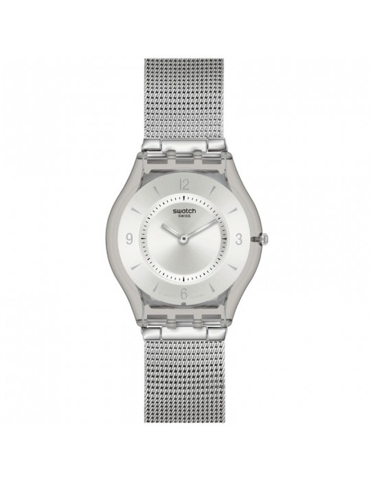 Orologio Swatch - Core - Metal Knit - Solo Tempo-Silver-34mm-SS08M100M