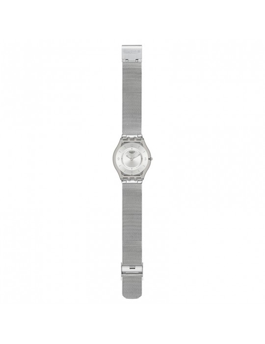 Orologio Swatch - Core - Metal Knit - Solo Tempo-Silver-34mm-SS08M100M