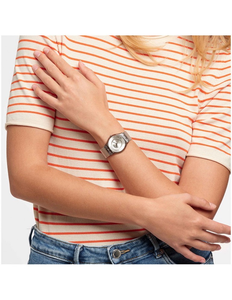Orologio Swatch - Core - Metal Knit - Solo Tempo-Silver-34mm-SS08M100M