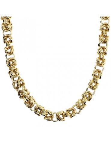 Etruscan Necklace - Ithaca - Choker - Byzantine Chain - WSET00748YG