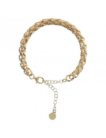 Etruscan Bracelet - Ithaca - Maxi Hammered Spike Chain-WSET00754YG
