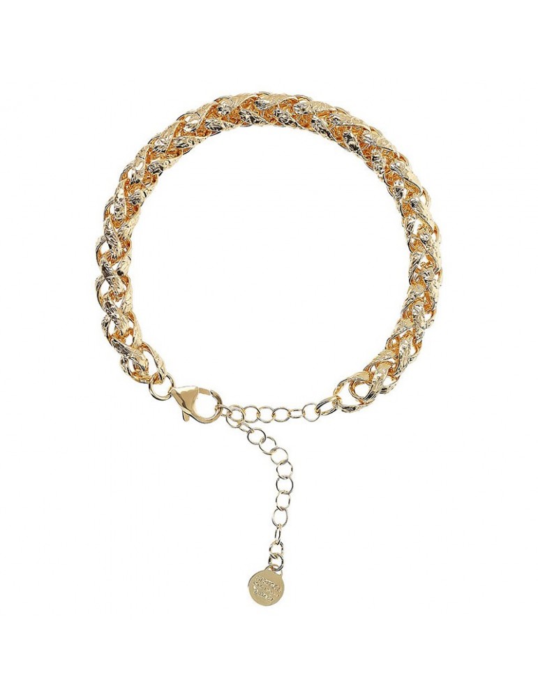 Etruscan Bracelet - Ithaca - Maxi Hammered Spike Chain-WSET00754YG