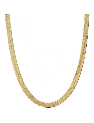 Etruscan Necklace - Ithaca - Flat Snake Chain - WSET00755YG