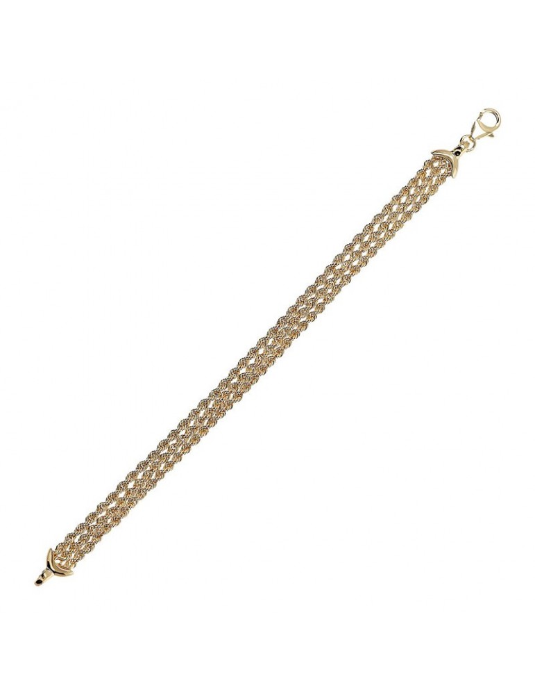 Bracciale Etrusca - Itaca - Multifilo -Gold-Catena a Corda-WSET00762YG
