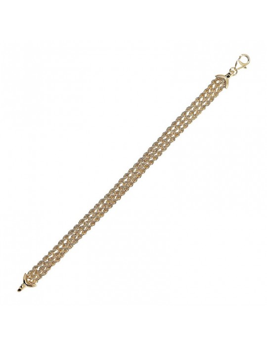 Etruscan Bracelet - Ithaca - Multistrand - Gold-Rope Chain-WSET00762YG