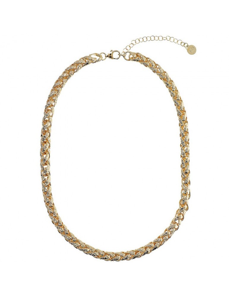 Etruscan Necklace - Itaca-Choker-Gold-Maxi Spiga Chain-WSET00764YG