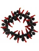 Gemmarium Bracelet - Black Onyx - Red Glass Horns - BRPEPE1