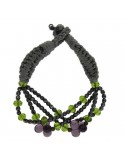 Bracciale Della Rovere - con Cordino Grigio - Ametista - EMAIB02