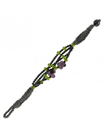Della Rovere Bracelet - with Gray Cord - Amethyst - EMAIB02 2