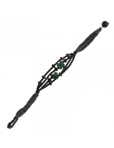 Della Rovere Bracelet - Dark Green Crystals - Pink - EMAIB01 2