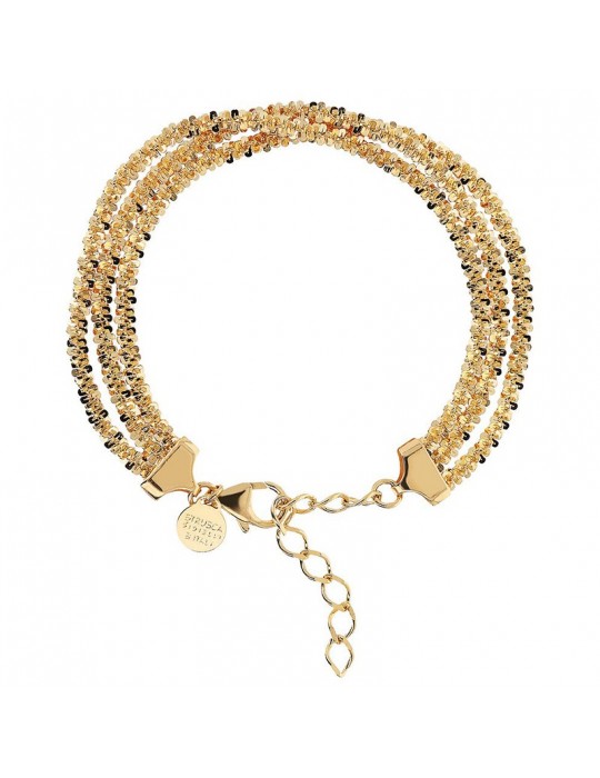 Etruscan Bracelet-Ithaca-Golden Multistrand-Daisy Chain-WSET00771YG