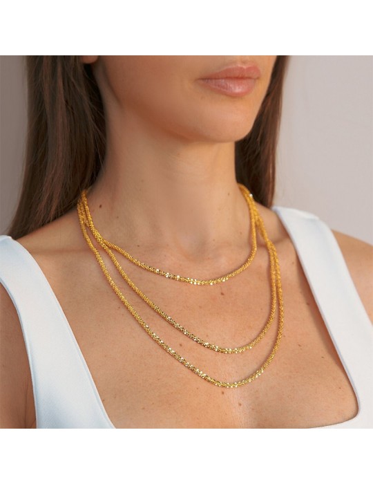 Collana Etrusca - Itaca - Multifilo - Catena Margherita - WSET00772YG