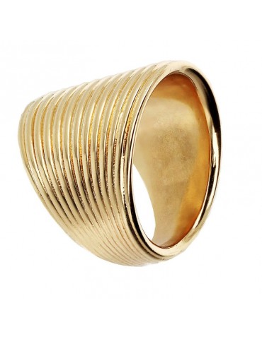 Etruscan Ring - Ithaca - Band - Ribbed Surface - WSET00789YG