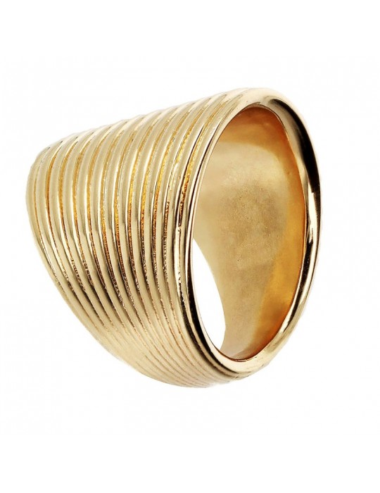 Etruscan Ring - Ithaca - Band - Ribbed Surface - WSET00789YG