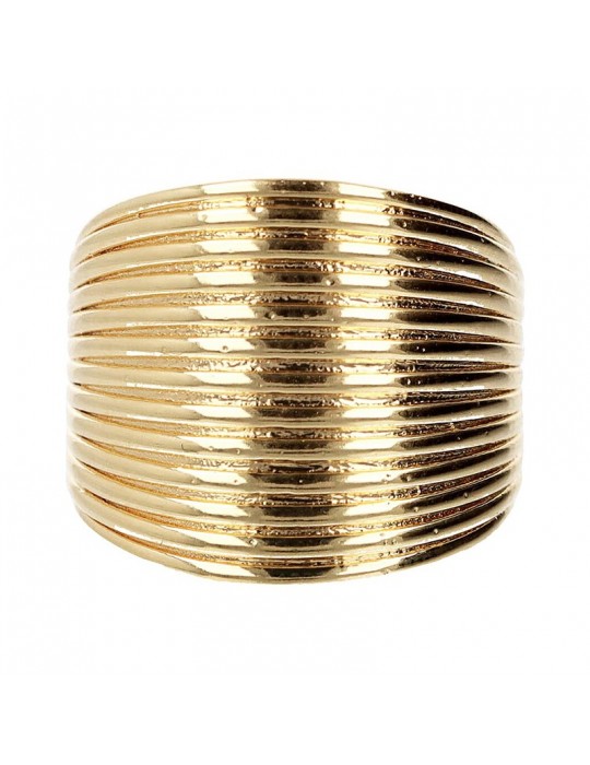 Etruscan Ring - Ithaca - Band - Ribbed Surface - WSET00789YG